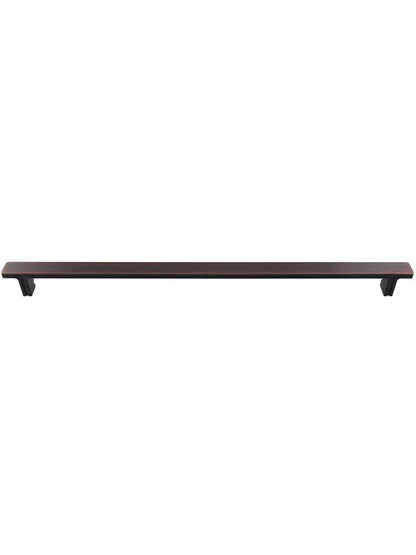 Anwick Rectangular Cabinet Pull - 12 1/2 inch Center-to-Center in Brushed Oil Rubbed Bronze.